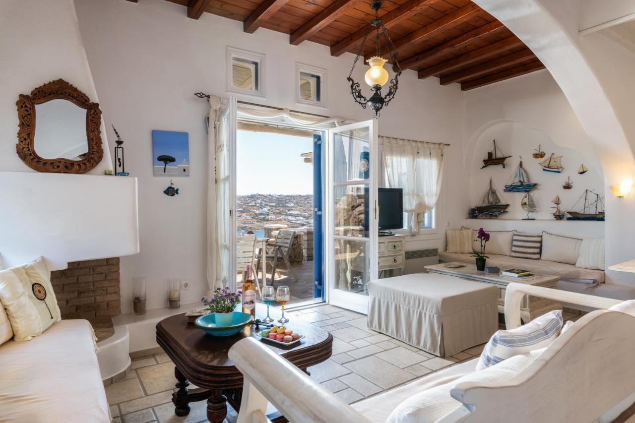 Yalos Mykonos Ornos Pouli Private W Shared Swimming Pool Apartment